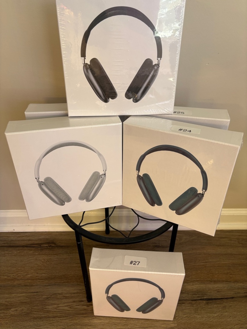 Wireless Over-Ear Headphones in Black and Silver